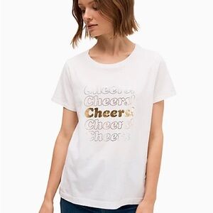 Kate Spade “Cheers” Graphic Tee